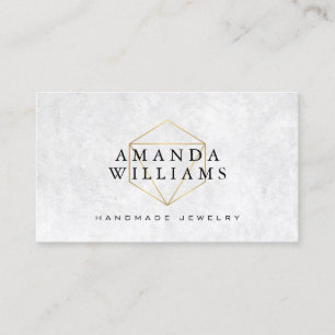 Chique Faux Gold Edelsteen Sieraden Designer Visitekaartje