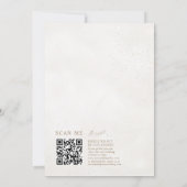 Chique Faux Gold en Beige Textured Wedding Kaart (Achterkant)