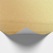 Chique Faux Gold Glitter Elegant Modern Glossy Gif Cadeaupapier (Hoek)