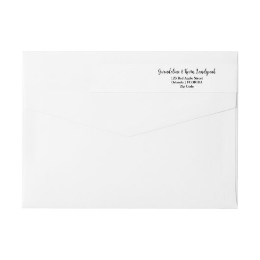 Chique Faux Gold Wax Seal Glitter Herten Bruiloft (Achterkant)