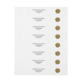 Chique Faux Gold Wax Seal Glitter Herten Bruiloft (Vel)