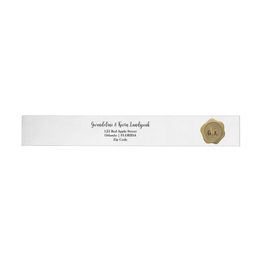 Chique Faux Gold Wax Seal Glitter Herten Bruiloft (Individueel)