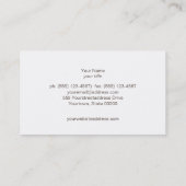 Chique Faux Goud Blad Cirkels Taupe Look Visitekaartje (Achterkant)