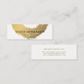 Chique Faux Goud Geborsteld Mini Visitekaartje (Voorkant / Achterkant)