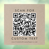 Chique Faux Kraft-typografie Zakelijke aangepaste Raamsticker (Vel 3)