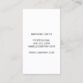 Chique Faux leer | Uitvoerend orgaan II Visitekaartje (Achterkant)