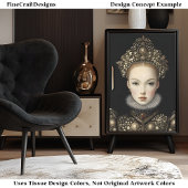 Chique Fictieve Koningin Prinses Vrouw BG5 Découpa Tissuepapier