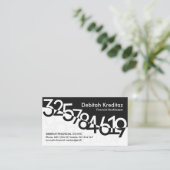 Chique financiële cijfers Wave Visitekaartje (Staand voorkant)