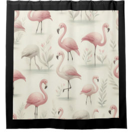 Chique Flamingo Douchegordijn