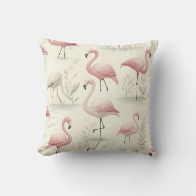 Chique Flamingo Kussen (Voorkant)