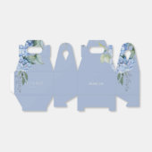 Chique Floral Blue Periwinkle Hydrangea Bedankdoosjes (Uitgevouwen)