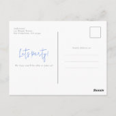 Chique Floral Graduation Party Foto uitnodiging (Achterkant)