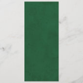 Chique Floral Tropische Tuin Bruiloft Menu (Achterkant)