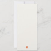 Chique Florence Kathedraal Italië Bruiloft Menu Ka Kaart (Achterkant)