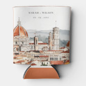 Chique Florence Kathedraal Italië Waterverf Bruilo Blikjeskoeler (Voorkant)