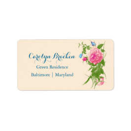 Chique  Flowers | ROZEN | Vlinder Etiket