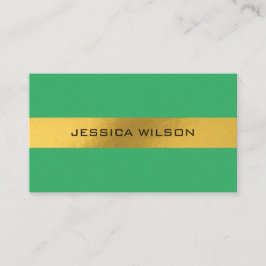 Chique folie goud lijst groen visitekaartje