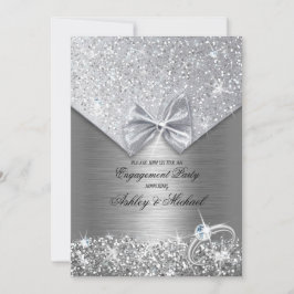 chique folie zilveren vonken pailletten glitters r kaart