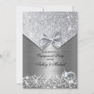 chique folie zilveren vonken pailletten glitters r kaart