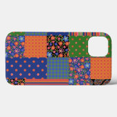 Chique Folk Art Stijl Faux Patchwork iPad Mini Cas Case-Mate iPhone Case (Achterkant (horizontaal))