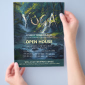 Chique Forest YOGA Verborgen Tekst Meditatie Instr Flyer (Hand)