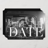 Chique & Formeel De datum opslaan | 5x7 uitnodigen Save The Date (Voorkant / Achterkant)