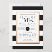 Chique & Formeel Vrijgezellenfeest | Goud & Zwart Kaart (Voorkant)