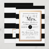 Chique & Formeel Vrijgezellenfeest | Goud & Zwart Kaart (Voorkant / Achterkant)