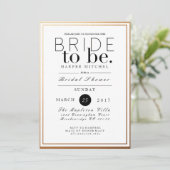 Chique & Formeel Vrijgezellenfeest | Gouden folie  Kaart (Staand voorkant)