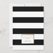 Chique & Formele Bachelorette Bash | Goud & Zwart Kaart (Achterkant)