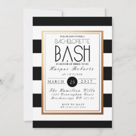 Chique & Formele Bachelorette Bash | Goud & Zwart Kaart