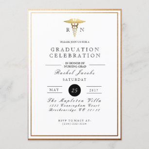 Chique & Formele Verpleegkunde Afstuderen   Gouden Kaart