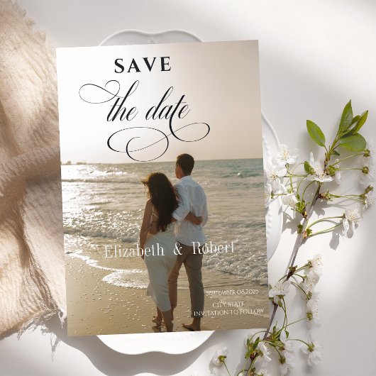 Chique foto bewaar de datum save the date