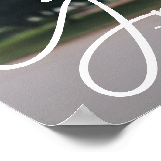 Chique foto Gefeliciteerd Afstuderen Poster (Hoek)