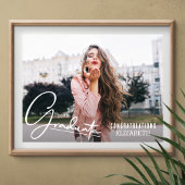 Chique foto Gefeliciteerd Afstuderen Poster