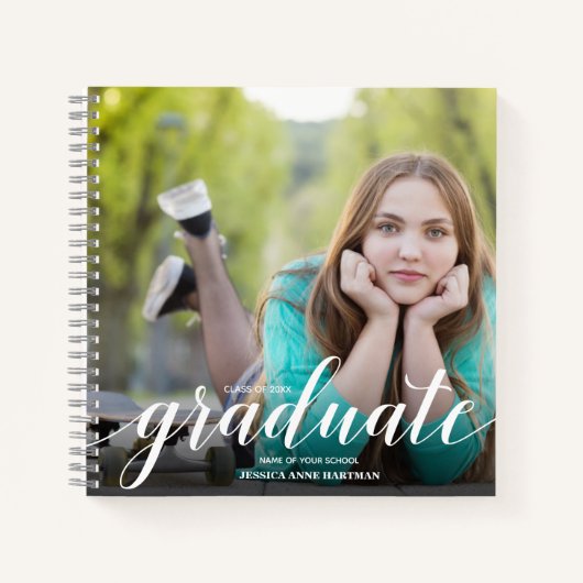 Chique foto Graduation Party Gastenboek Notitieboek (Voorkant)