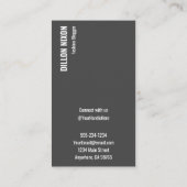 Chique foto Mode Social Media Visitekaartje (Achterkant)