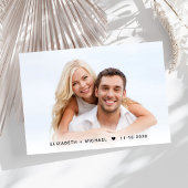 Chique foto QR code bruiloft RSVP Kaartje