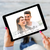 Chique foto QR code bruiloft Save The Date