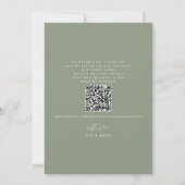 Chique foto QR-code trouw verloving aankondiging (Achterkant)