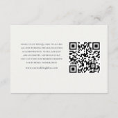 Chique Foto Sage Groene Kalligrafie RSVP Informatiekaartje (Achterkant)