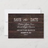 Chique foto SAVE DE DATUM Bruiloft Typografie The Date (Achterkant)