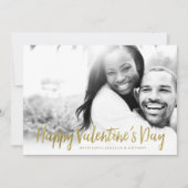 Chique foto Valentijnsdag Feestdagenkaart (Voorkant)