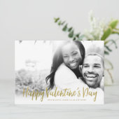 Chique foto Valentijnsdag Feestdagenkaart (Staand voorkant)