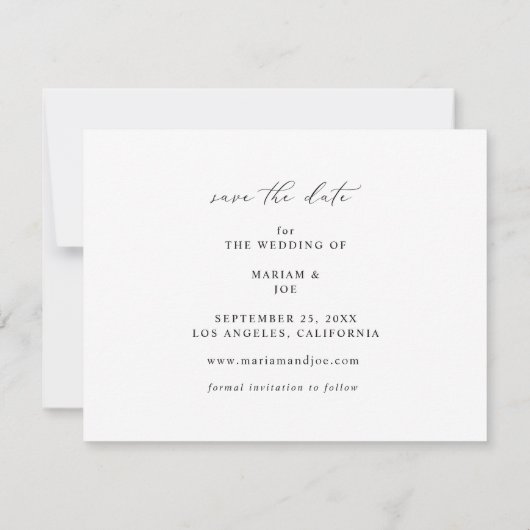 Chique Fotostrip Sla de datum op Kaart (Achterkant)