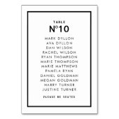 Chique Frans monochroom minimale bruiloft Kaart (Achterkant)