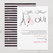 Chique Frans Parisiaans Zij Zei Oui Bruidsfeest
