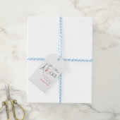 Chique Frans Parisian Zei Oui Bruidsmeisjesfeest Cadeaulabel (Met Touw)