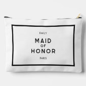 Chique Frans Zwart & Wit Maid of Honor Naam Etui (Achterkant)
