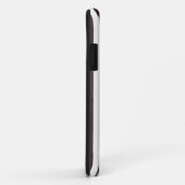 Chique Franse buldog en klassieke strepen Case-Mate iPhone Case (Achterkant/rechts)